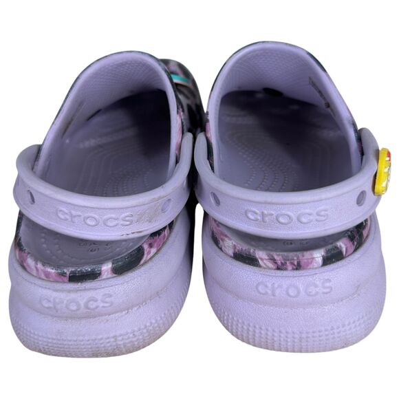 CROCS Cutie Crush Leopard Platform Clogs Youth Kids Size 3 - Picture 6 of 7
